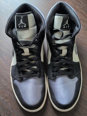 Jordan Men’s Black, White and Gray High-Top Sneakers